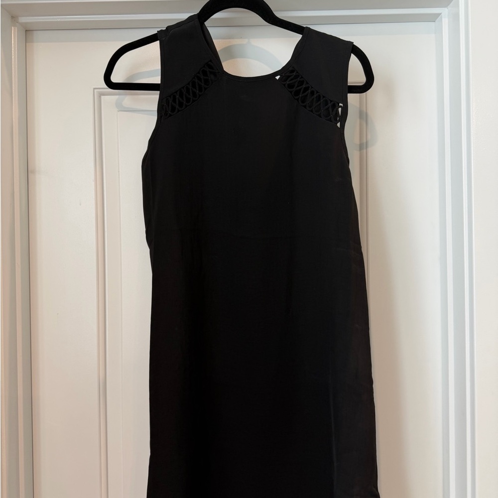 Naked Zebra Black Sleeveless Mini Dress